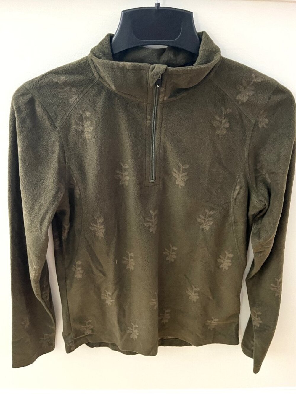 Killtec Quarter Zip Pullover Polyester Olive Green Jacket Size 10
